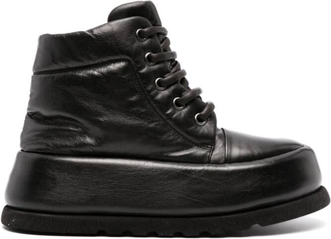 Marsèll Bombo 65mm leather lace-up shoes Black