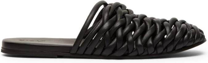 Marsèll braided leather slippers Black