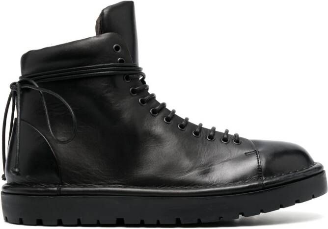 Marsèll Bullet 30mm leather lace-up boots Black