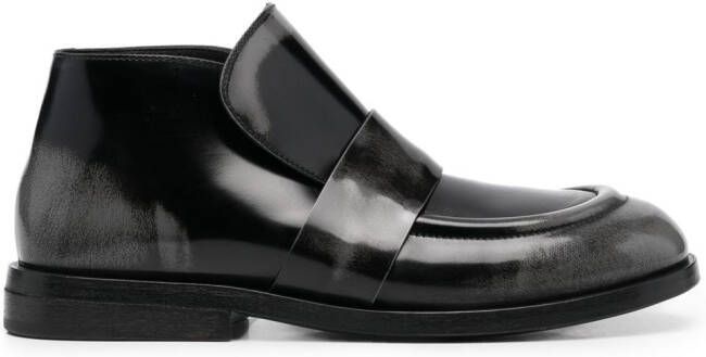 Marsèll burnished leather loafers Black