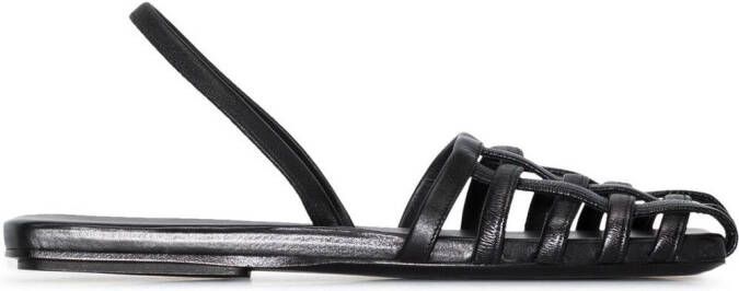 Marsèll caged square-toe sandals Black