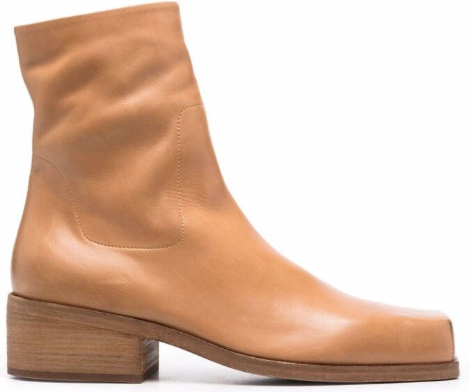 Marsèll Cassello leather ankle boots Brown