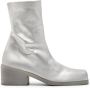 Marsèll Cassello leather ankle boots Silver - Thumbnail 1