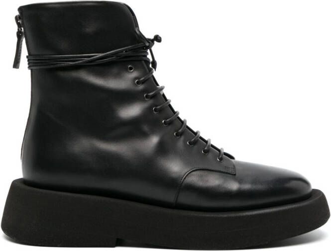 Marsèll chunky-sole leather boots Black