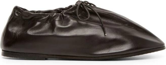 Marsèll Coltellaccio leather ballerina shoes Brown