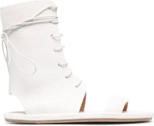 Marsèll Cornice ankle-length leather sandals White