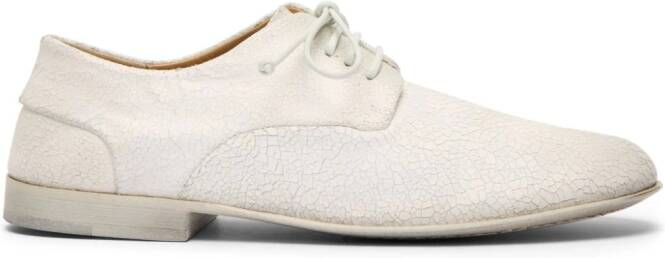 Marsèll cracked-effect leather Derby shoes White