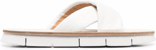 Marsèll crossover-strap leather sandals White