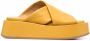 Marsèll crossover-strap platform sandals Yellow - Thumbnail 1