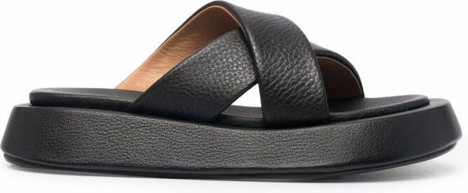 Marsèll crossover-strap sandals Black