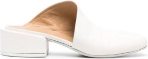 Marsèll cut-out leather mules White