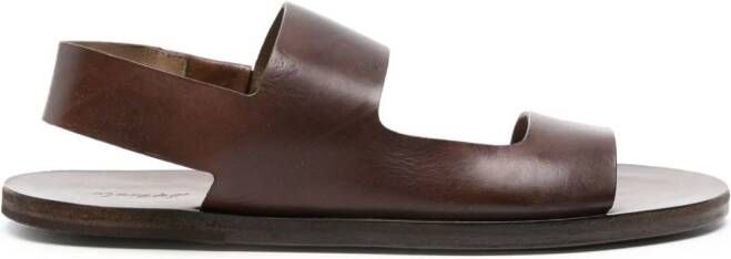 Marsèll double-strap leather sandals Brown
