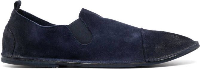 Marsèll elasticated side panels suede loafers Blue