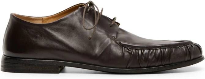 Marsèll gathered leather derby shoes Brown