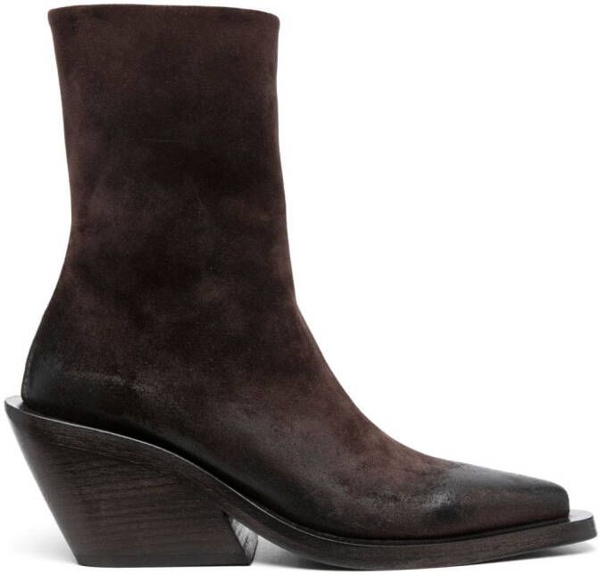 Marsèll Gessetto 30mm pointed-toe ankle boots Brown