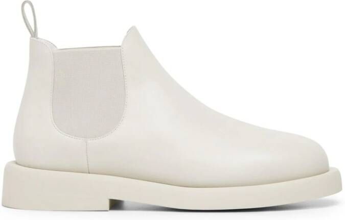 Marsèll Gommello leather Chelsea boots White