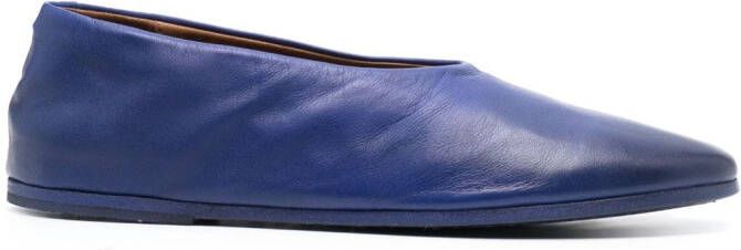 Marsèll gradient-effect leather ballerina shoes Blue