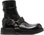 Marsèll harness leather lace-up boots Black - Thumbnail 1