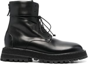 Marsèll lace-up ankle leather boots Black