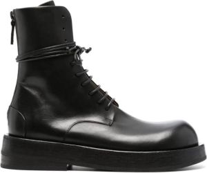Marsèll lace-up ankle-length leather boots Black
