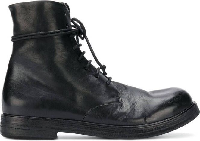 Marsèll lace-up combat boots Black