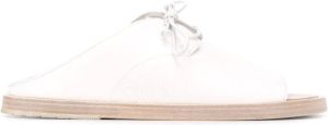 Marsèll lace-up flat sandals White
