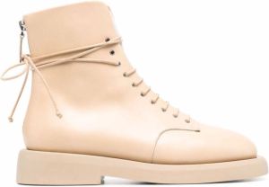 Marsèll lace-up leather ankle boots Neutrals
