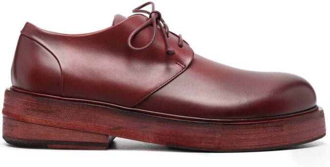 Marsèll lace-up leather derby shoes Red