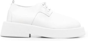 Marsèll lace-up leather derby shoes White