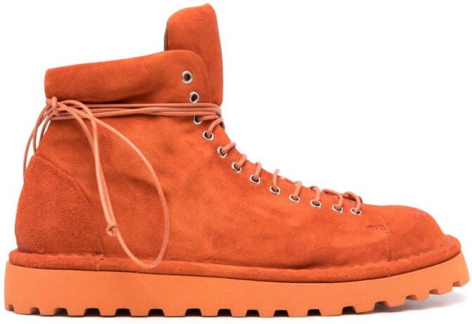 Marsèll lace-up suede boots Orange