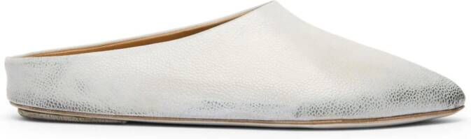 Marsèll laminated leather mules Silver