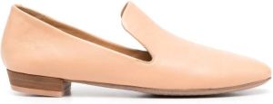 Marsèll leather almond-toe loafers Neutrals