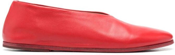 Marsèll leather ballerina shoes Red