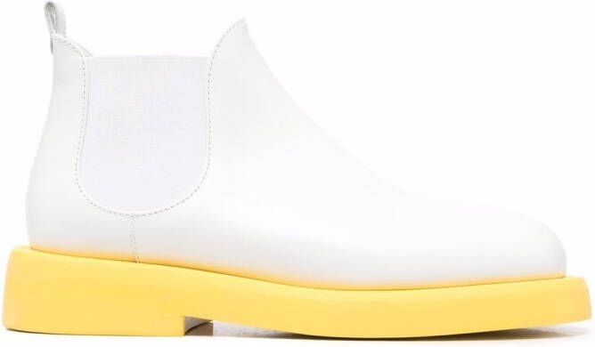 Marsèll leather Chelsea boots White