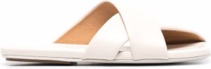 Marsèll leather crossover-straps sandals White