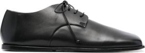 Marsèll leather square toe derby shoes Black