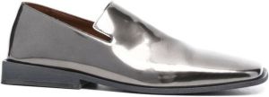 Marsèll metallic square-toe loafers Silver