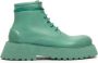 Marsèll Micarro leather ankle boots Green - Thumbnail 1