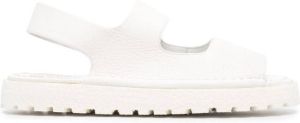 Marsèll open-toe grained leather sandals White