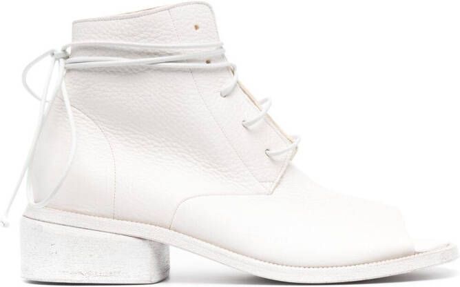 Marsèll open-toe leather ankle boots White