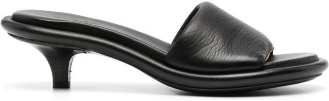 Marsèll open-toe leather mules Black