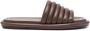 Marsèll padded leather slides Brown - Thumbnail 1