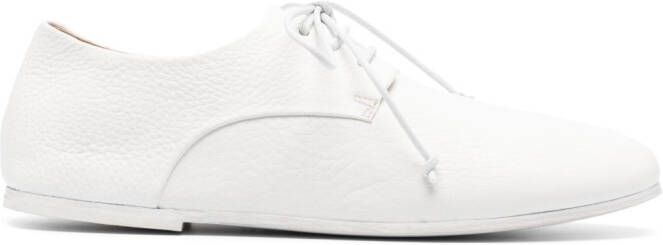 Marsèll pebbled leather lace-up oxfords White