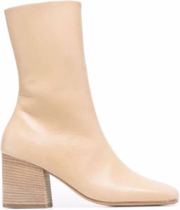 Marsèll Pinnetta square-toe ankle boots Neutrals