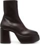 Marsèll platform leather boots Brown - Thumbnail 1