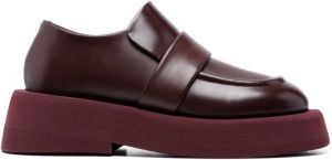Marsèll polished slip-on loafers Red