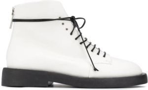 Marsèll rear-zip ankle boots White
