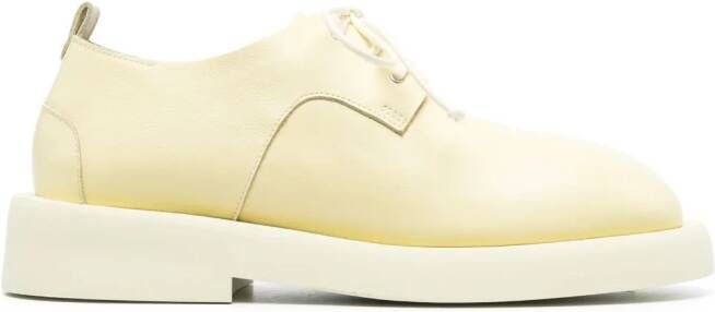 Marsèll round-toe lace-up leather oxford shoes Yellow