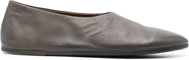 Marsèll round-toe leather loafers Grey