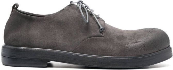 Marsèll round-toe suede derby shoes Grey